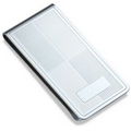 Silver Chrome Plated Metal Money Clip